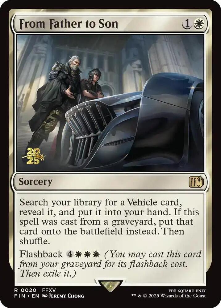 From Father to Son 20 card from Prerelease Cards