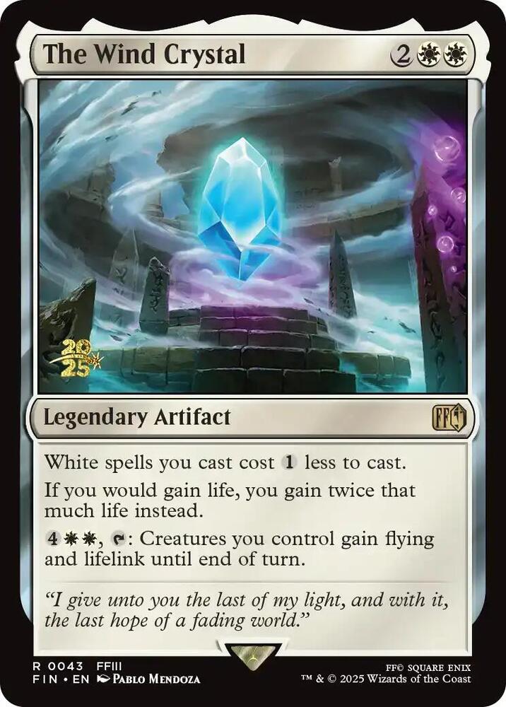 The Wind Crystal 43 card from Prerelease Cards