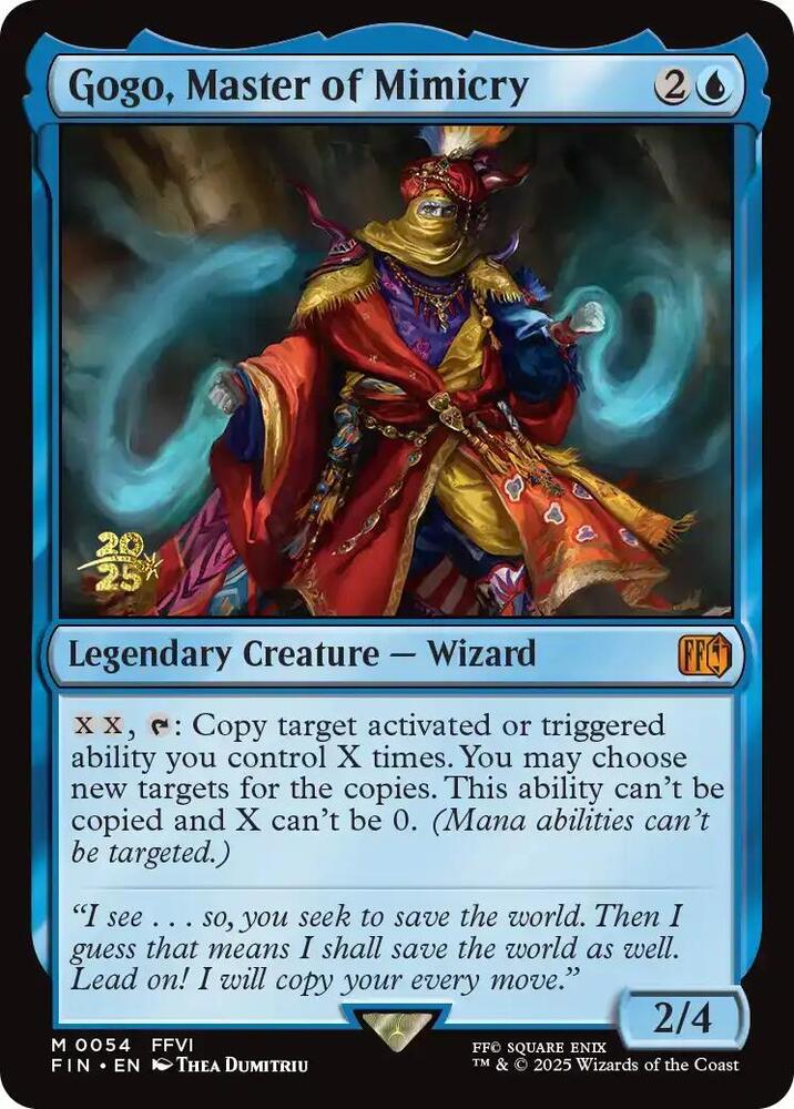 Gogo, Master of Mimicry 54 card from Prerelease Cards