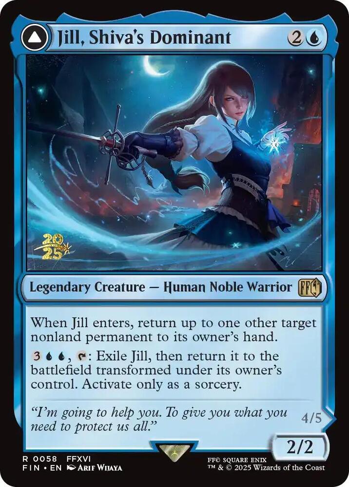 Jill, Shiva's Dominant 58 card from Prerelease Cards