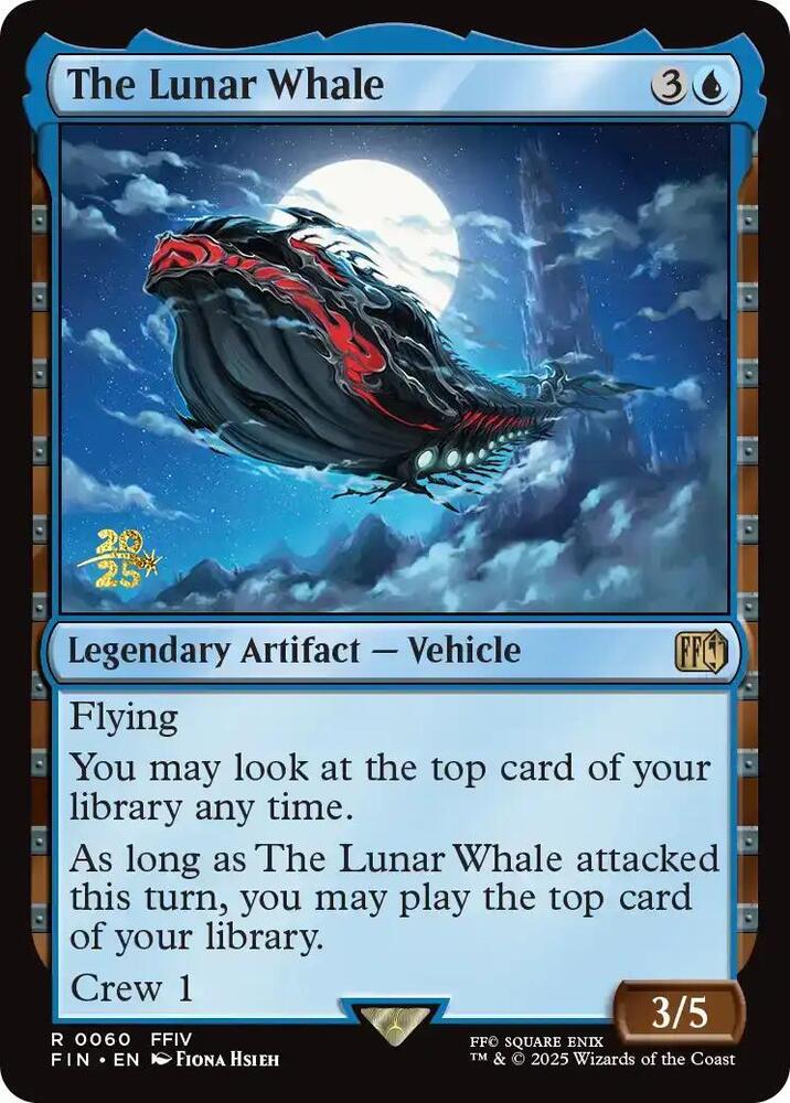 The Lunar Whale 60 card from Prerelease Cards