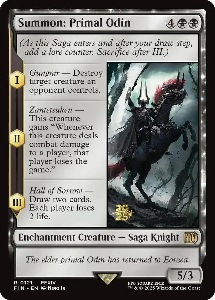 Summon: Primal Odin 121 card from Prerelease Cards