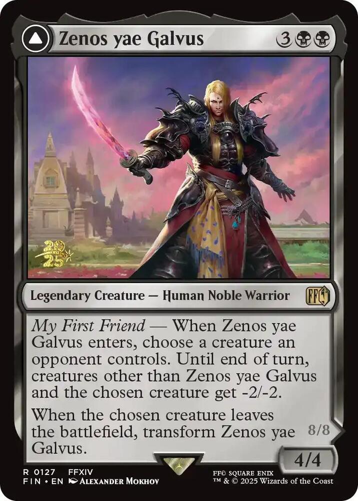 Zenos yae Galvus 127 card from Prerelease Cards