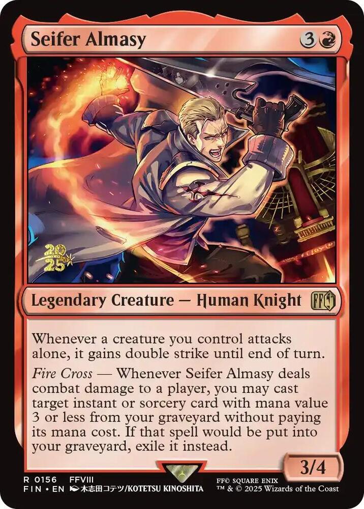 Seifer Almasy 156 card from Prerelease Cards