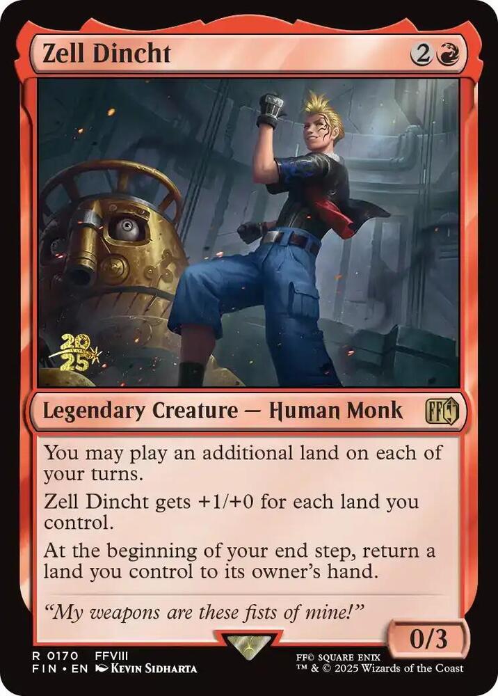Zell Dincht 170 card from Prerelease Cards