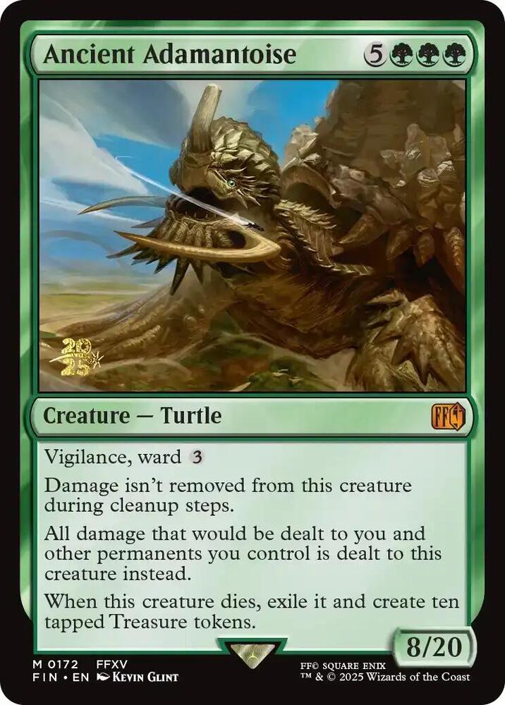 Ancient Adamantoise 172 card from Prerelease Cards
