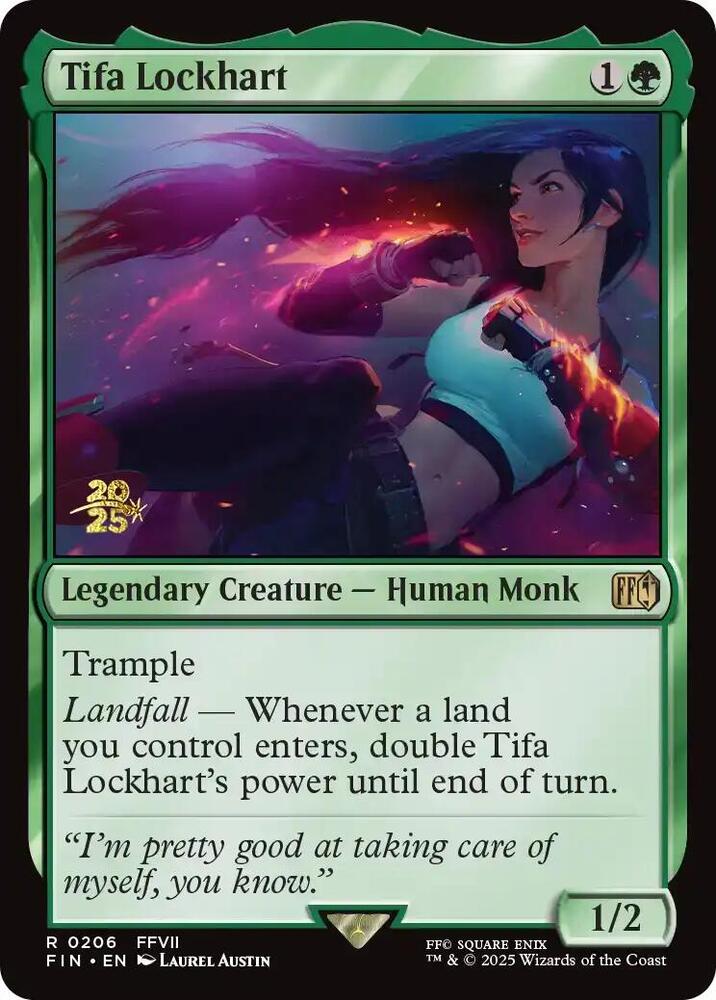 Tifa Lockhart 206 card from Prerelease Cards