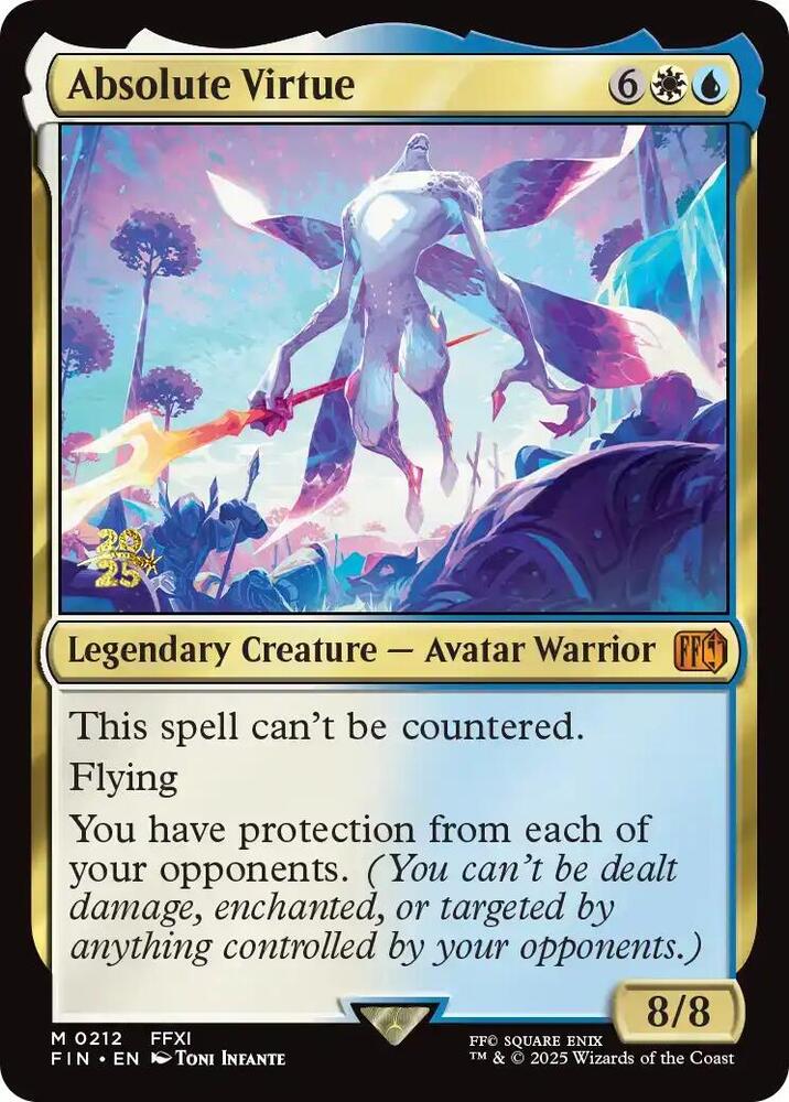 Absolute Virtue 212 card from Prerelease Cards