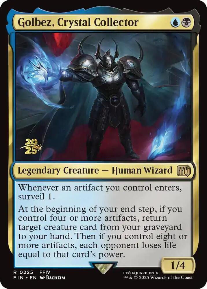 Golbez, Crystal Collector 225 card from Prerelease Cards