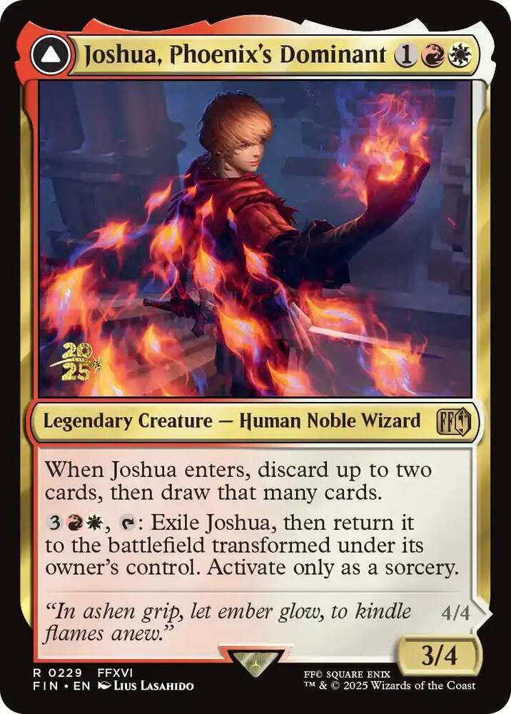 Joshua, Phoenix's Dominant 229 card from Prerelease Cards
