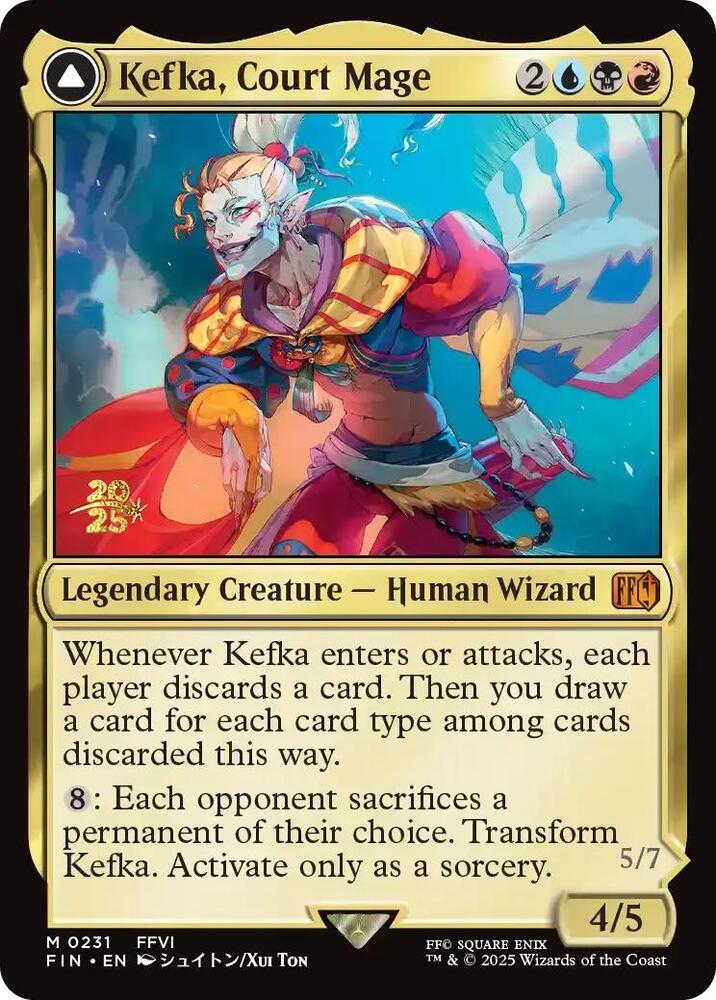 Kefka, Court Mage 231 card from Prerelease Cards