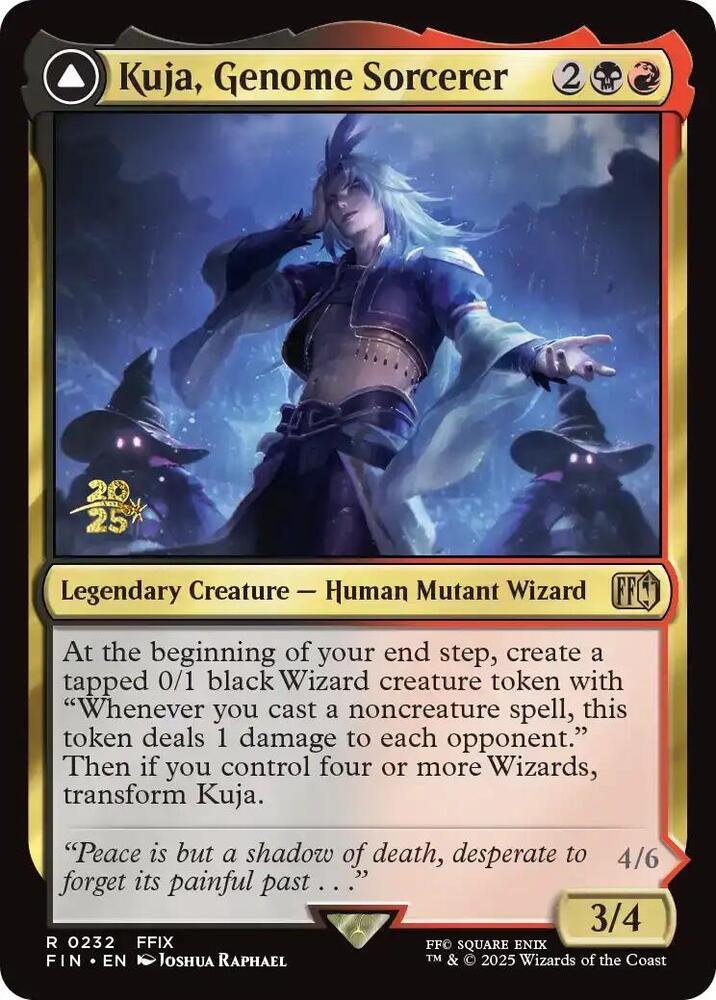 Kuja, Genome Sorcerer 232 card from Prerelease Cards