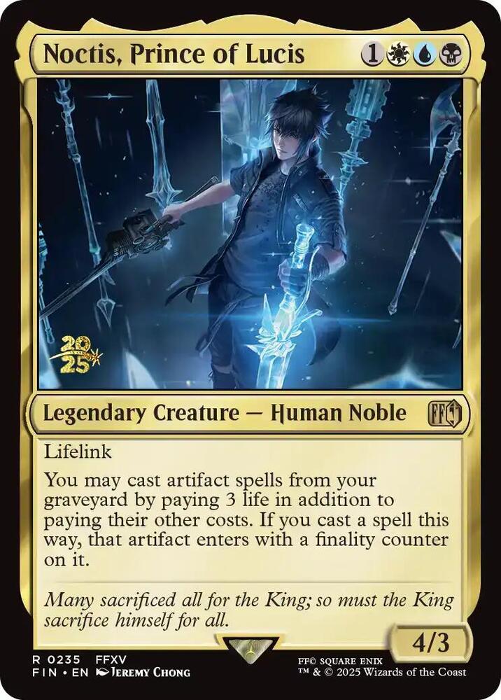 Noctis, Prince of Lucis 235 card from Prerelease Cards