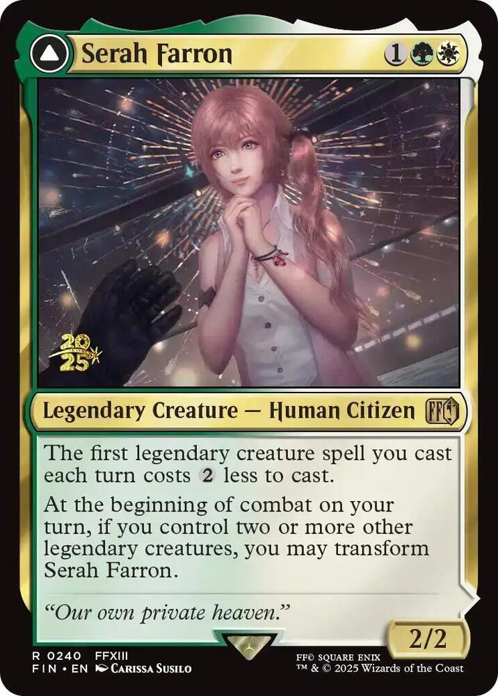 Serah Farron 240 card from Prerelease Cards