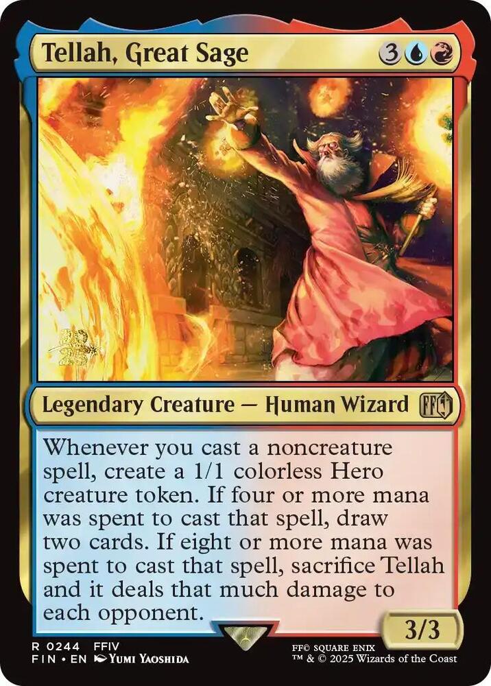 Tellah, Great Sage 244 card from Prerelease Cards