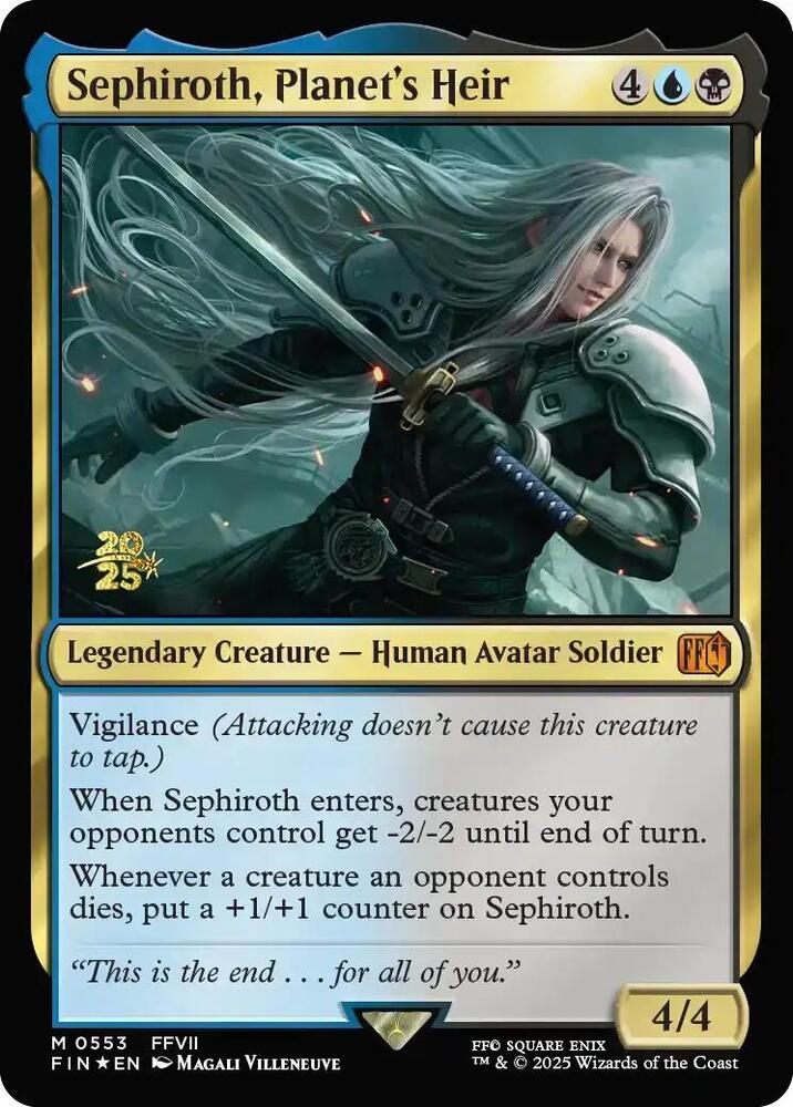 Sephiroth, Planet's Heir 553 card from Prerelease Cards