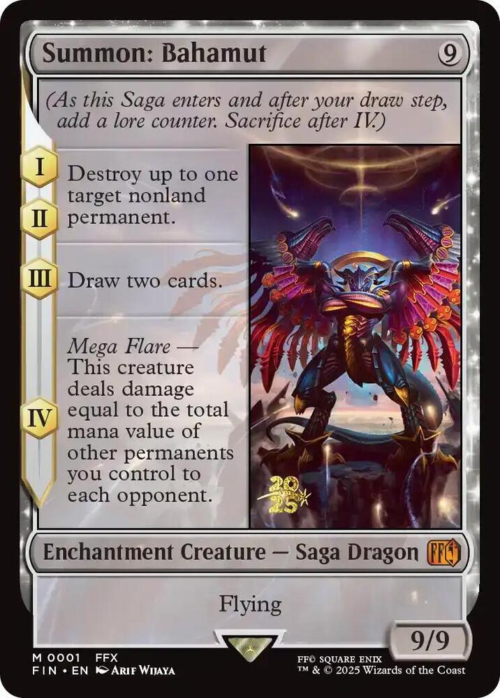 Summon: Bahamut 1 card from Prerelease Cards