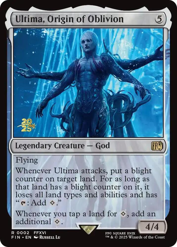 Ultima, Origin of Oblivion 2 card from Prerelease Cards