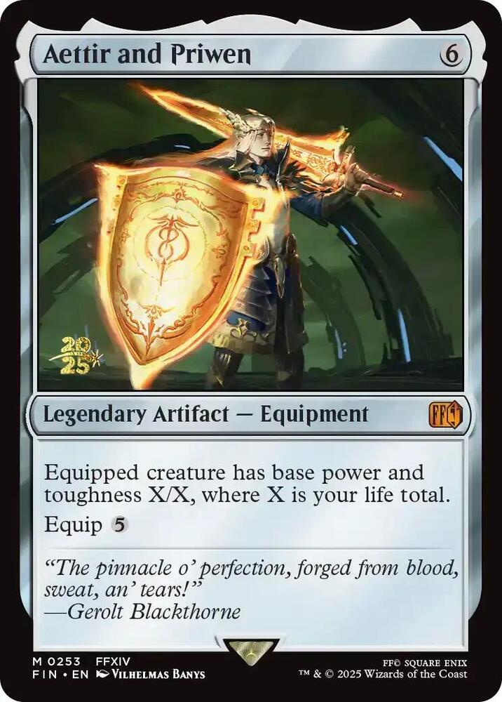 Aettir and Priwen 253 card from Prerelease Cards