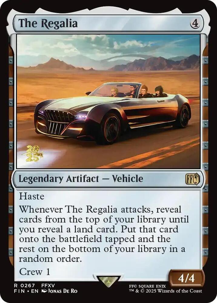 The Regalia 267 card from Prerelease Cards