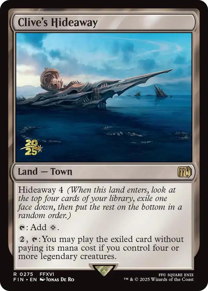 Clive's Hideaway 275 card from Prerelease Cards