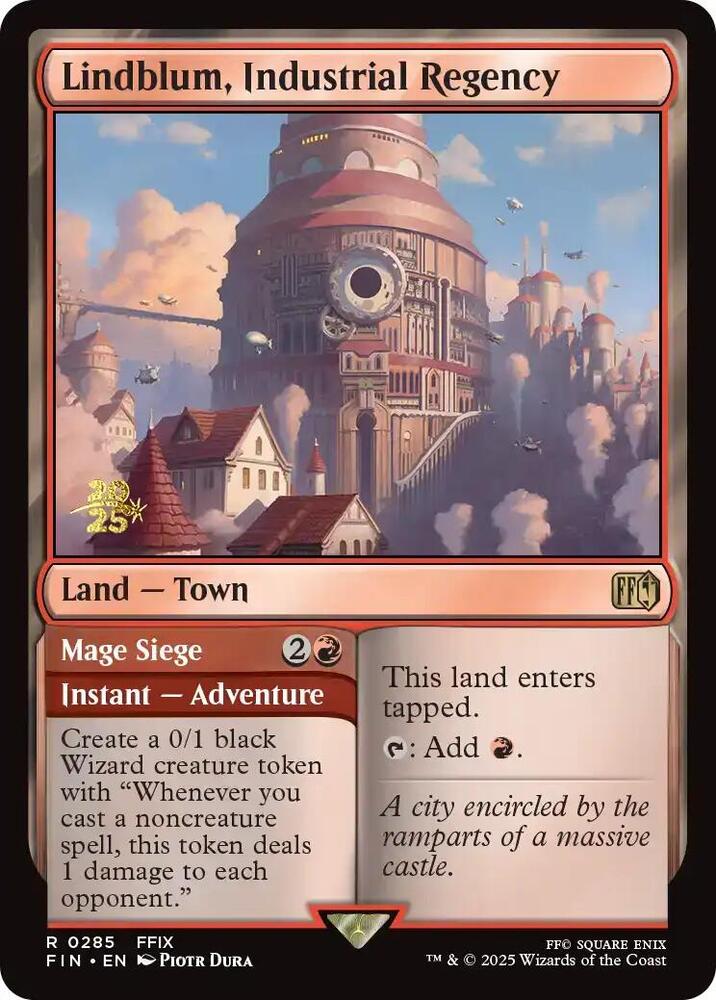 Lindblum, Industrial Regency 285 card from Prerelease Cards