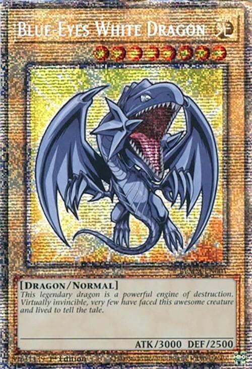 Blue-Eyes White Dragon (Starlight Rare) BLMM-EN001 card from Battles of Legend: Monster Mayhem