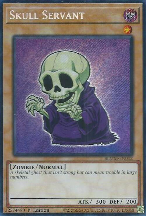 Skull Servant BLMM-EN002 card from Battles of Legend: Monster Mayhem