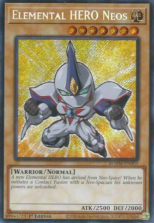 Elemental HERO Neos BLMM-EN003 card from Battles of Legend: Monster Mayhem