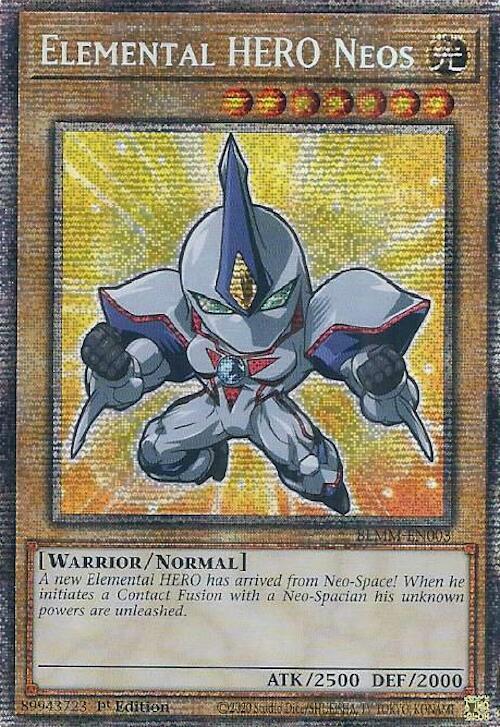Elemental HERO Neos (Starlight Rare) BLMM-EN003 card from Battles of Legend: Monster Mayhem