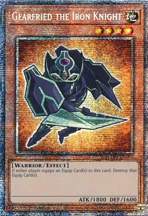 Gearfried the Iron Knight (Starlight Rare) BLMM-EN004 card from Battles of Legend: Monster Mayhem