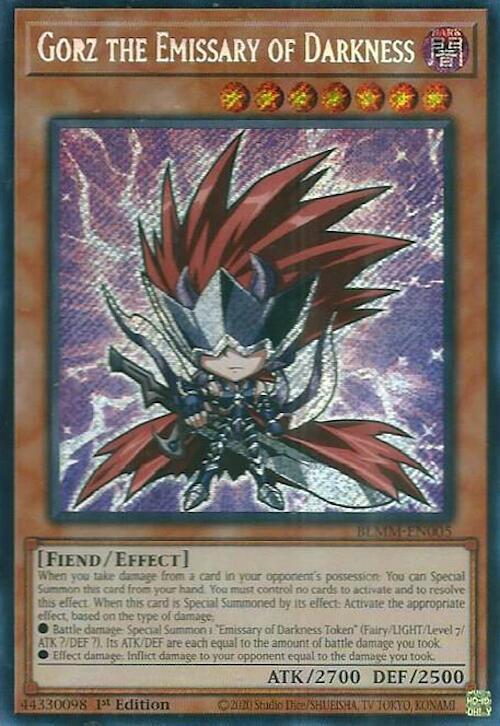 Gorz the Emissary of Darkness BLMM-EN005 card from Battles of Legend: Monster Mayhem