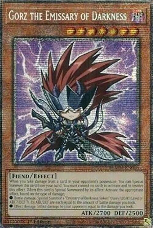 Gorz the Emissary of Darkness (Starlight Rare) BLMM-EN005 card from Battles of Legend: Monster Mayhem