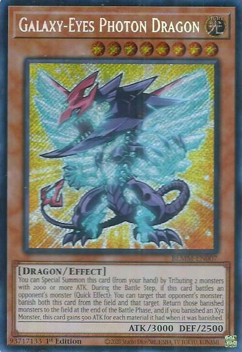 Galaxy-Eyes Photon Dragon BLMM-EN007 card from Battles of Legend: Monster Mayhem