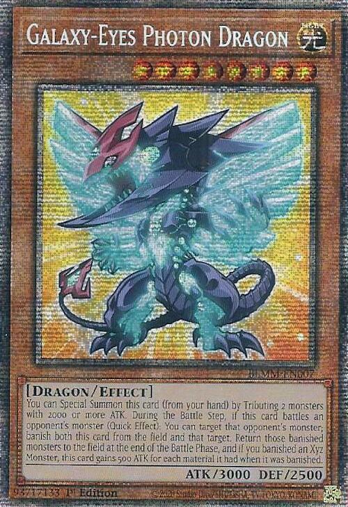Galaxy-Eyes Photon Dragon (Starlight Rare) BLMM-EN007 card from Battles of Legend: Monster Mayhem
