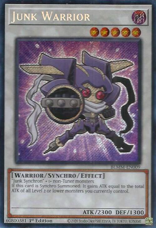 Junk Warrior BLMM-EN009 card from Battles of Legend: Monster Mayhem