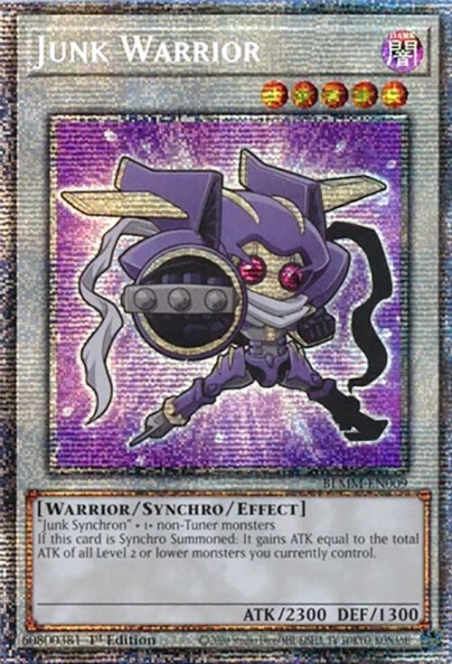 Junk Warrior (Starlight Rare) BLMM-EN009 card from Battles of Legend: Monster Mayhem
