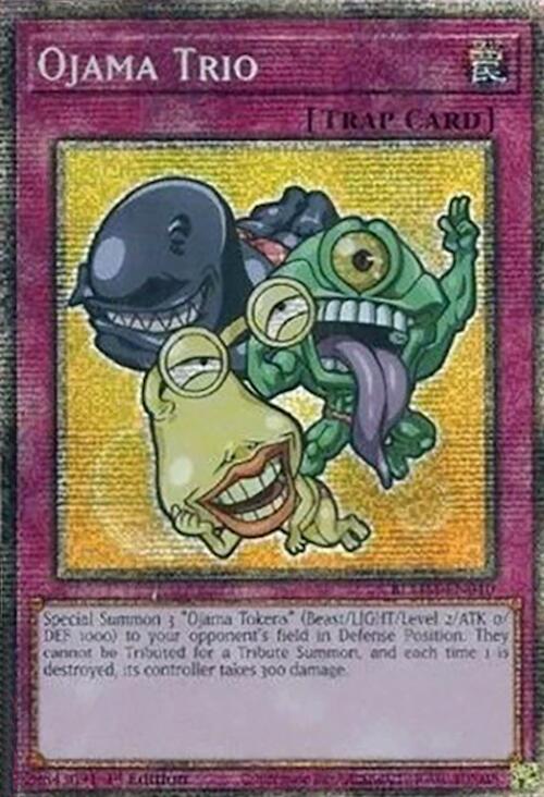 Ojama Trio (Starlight Rare) BLMM-EN010 card from Battles of Legend: Monster Mayhem