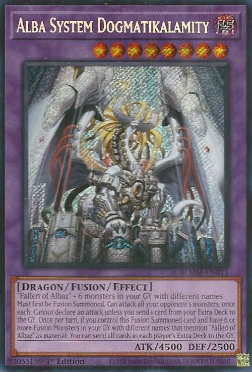 Alba System Dogmatikalamity BLMM-EN011 card from Battles of Legend: Monster Mayhem