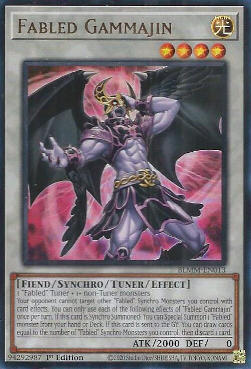 Fabled Gammajin BLMM-EN013 card from Battles of Legend: Monster Mayhem