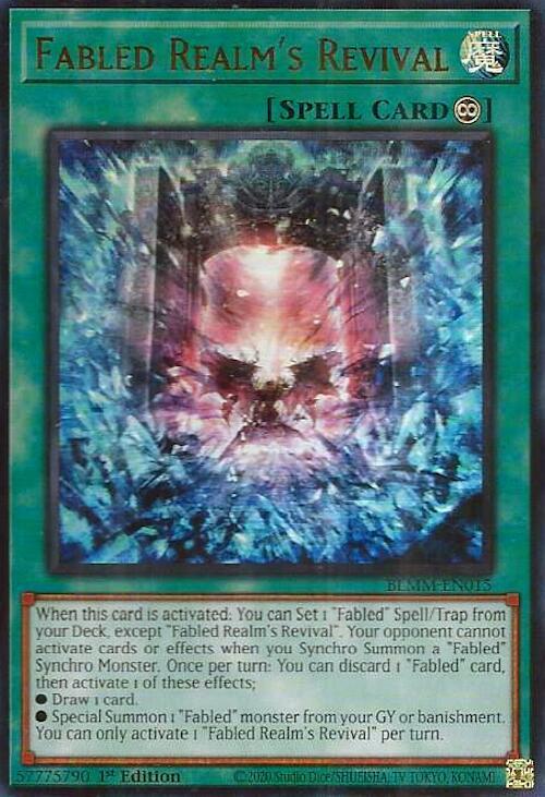 Fabled Realm's Revival BLMM-EN015 card from Battles of Legend: Monster Mayhem