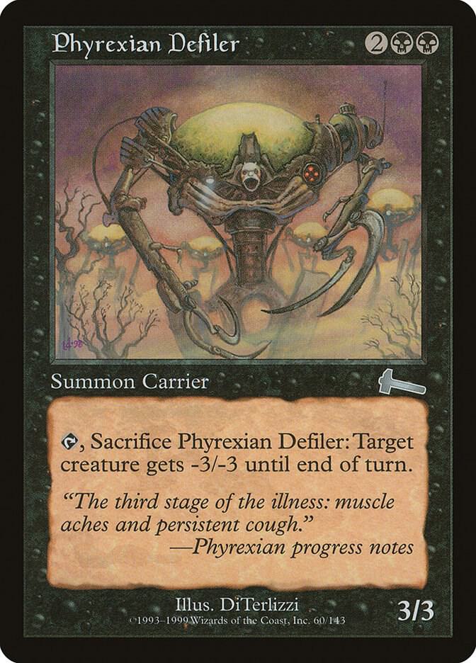 Phyrexian Defiler 60 card from Urza's Legacy