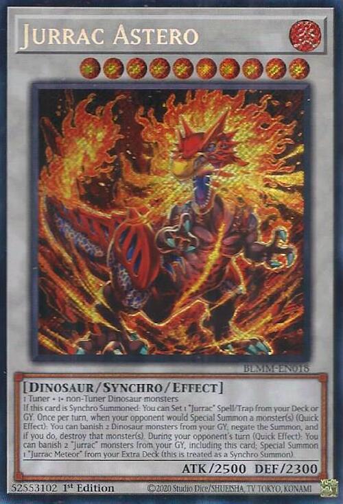 Jurrac Astero BLMM-EN018 card from Battles of Legend: Monster Mayhem