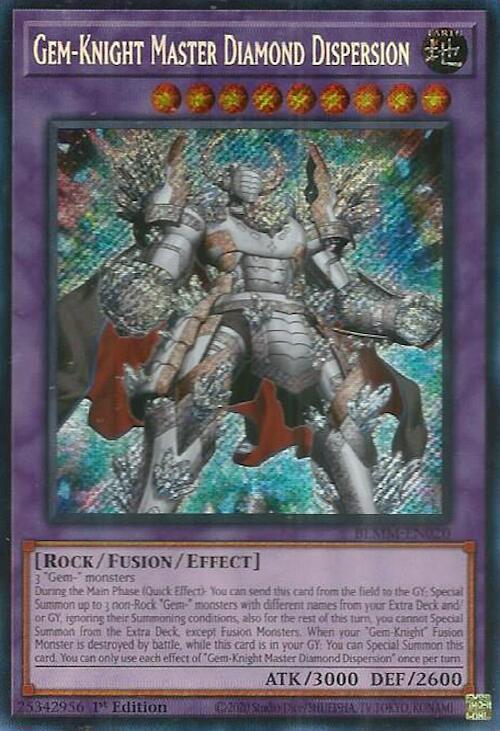 Gem-Knight Master Diamond Dispersion BLMM-EN020 card from Battles of Legend: Monster Mayhem
