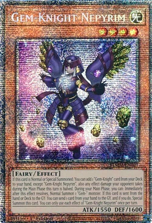Gem-Knight Nepyrim (Starlight Rare) BLMM-EN021 card from Battles of Legend: Monster Mayhem