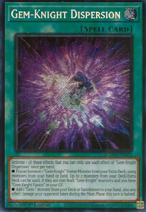 Gem-Knight Dispersion BLMM-EN023 card from Battles of Legend: Monster Mayhem