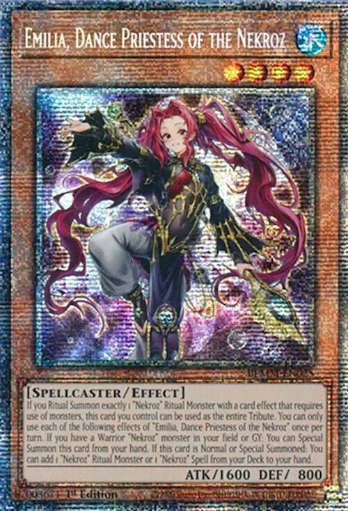 Emilia, Dance Priestess of the Nekroz (Starlight Rare) BLMM-EN025 card from Battles of Legend: Monster Mayhem