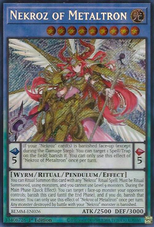Nekroz of Metaltron BLMM-EN026 card from Battles of Legend: Monster Mayhem