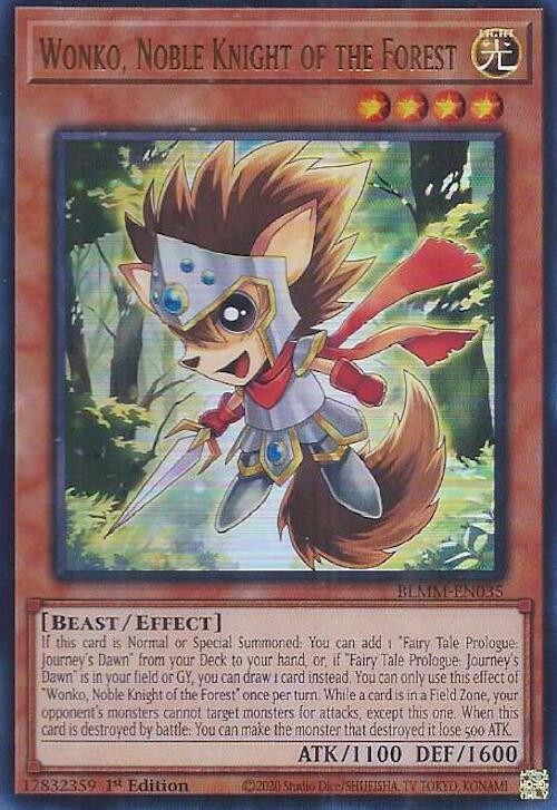 Wonko, Noble Knight of the Forest BLMM-EN035 card from Battles of Legend: Monster Mayhem