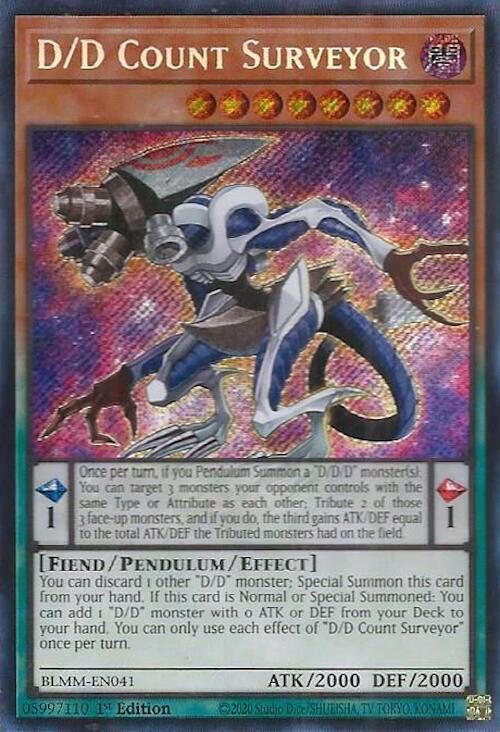 D/D Count Surveyor BLMM-EN041 card from Battles of Legend: Monster Mayhem